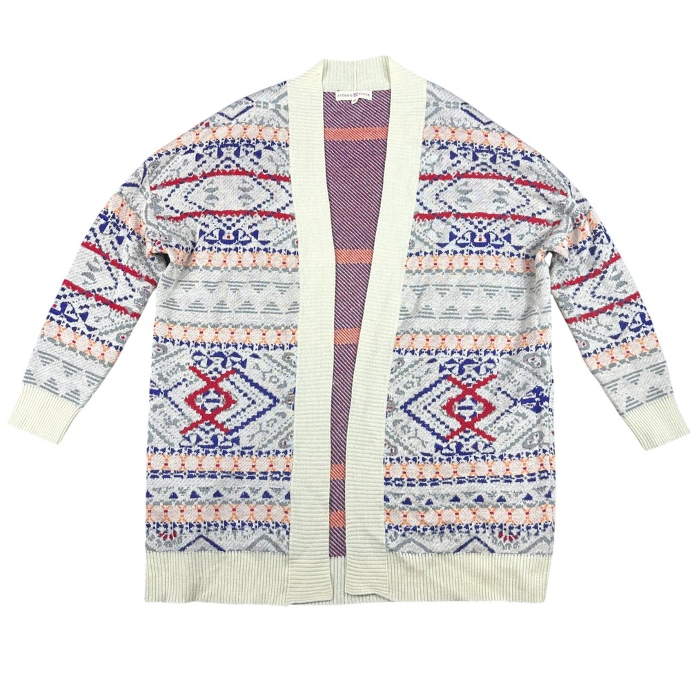 Altar'd State Cardigan Open Front Boho Southwestern Tribal Aztec Pattern 20659 S